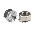 High quality hex kep nut with teeth